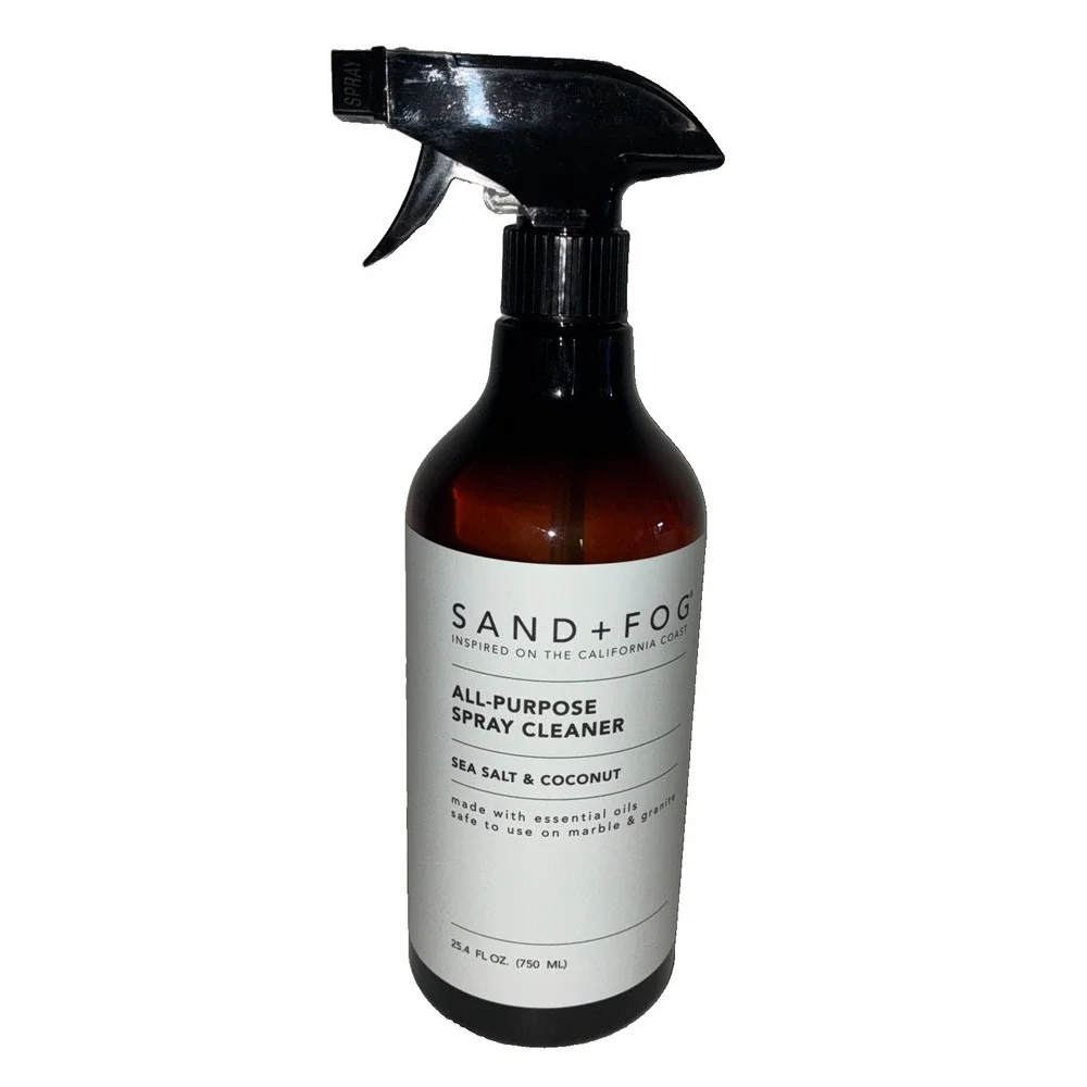 Sand + Fog All-Purpose Spray Cleaner Sea Salt Coconut 25.4 Oz Plant-Based
